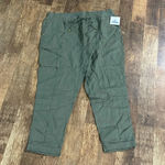 Ellen Tracy Olive Womens Linen Pants Size XL Photo 0