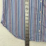 Xirena Striped‎ Button Up Shirt Cotton Blue Red White Casual XS Photo 3