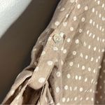 Tempo Paris Linen Polka Dot Balloon Sleeve Button Detail Top Made In Italy M Photo 3
