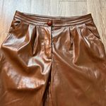 Princess Polly Faux Leather Love Club Pants Brown Size 10 Photo 4