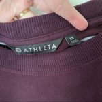 Athleta  Coaster Luxe Sweatshirt Burgundy Pullover Thumbholes Women’s Size XS Photo 9