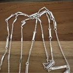 Kendra Scott NWT  Adelia Y Necklace for Women Bright Silver-Plated Photo 5