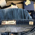 BKE  womens culture Pettera 24” crop with 3” cuff blue 27 Photo 3