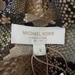 Michael Kors NEW  Nikki Python Snake Print Silk Crepe De Chine Blouse Shirt Top S Photo 1