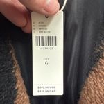 Anthropologie NWT RARE  Vilagallo Rashida Zebra-Striped Coat, Brown | Size 6 Photo 11