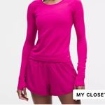 Lululemon swiftly cropped long sleeve size 6 ripened raspberry Photo 4