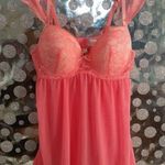 Coral Under Wire Bra Sheer Top Pink Size undefined Photo 0