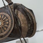 REEM Vintage 80s Metallic Hard Top Frame Bag Gold Photo 4