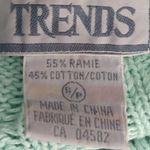 Vintage TRENDS Women’s Teal Chunky Knit Sweater Green Photo 4