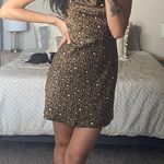 Urban Outfitters Olive Satin Mini Dress Photo 0