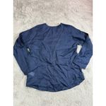 NWOT J.Crew Women XS Navy Ramie V Photo 5