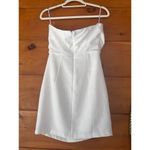 Lulus  Festive Occasion White Ruched Strapless Bodycon Mini Dress Classy Size L Photo 4