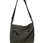 MYRA Purse Women Blue Chip Shoulder Bag Cotton Fabric Leather Adjustable Strap Photo 1