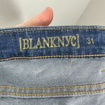 BLANK NYC Size 31 Raw Hem Denim Jean Shorts Casual Medium Wash Zipper Fly Photo 2