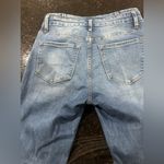 Altar'd State pin tuck waist button fly Classic Blue Flared Women's Jeans Sz 26 Photo 9