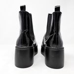 Nine West [] Henrita Black Patent Leather Platform Chelsea Ankle Boots Size 9.5 M Photo 3