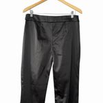 VTG MSK Women's Black Satin Dress Pants Size 8 Flare Leg Style 36831 Made USA Photo 3