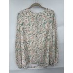 Kaari Blue Plus Size Floral Blouse Women 2X Peach Bohemian Peasant Fairy NEW Photo 1