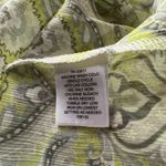 Liz Claiborne  X-Large Tunic Top Geometric Semi-Sheer Long Sleeve V-Neck Collared Photo 6