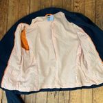 Lucky Brand women’s vintage 90s cropped cotton blazer navy blue size medium Photo 6