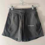 Alphalete  Women's Essential Core Shorts Charcoal Gray Drawstring Pockets Stretch Photo 1
