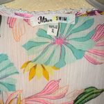 Miken Swim Floral Top with Lace Trim Multiple Size XL Photo 2