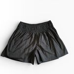 Vince  Smocked Short in Black Sz L Pull on Pockets 100% Cotton Classic Designer Photo 1