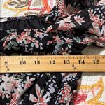 Francesca’s women’s size medium floral elastic waist and arms dressy casual NWT Black Photo 6