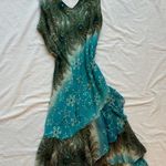 Revolve new with tags bead sequin rhinestone floral ruffle midi maxi length dress Photo 4