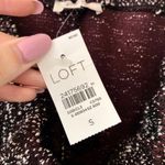 Loft  NWT Maroon Flecked Knit Jogger Skirt Preppy Academia Winter Cozy Cabincore Photo 5