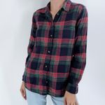 American Eagle  Plaid Boyfriend Fit Flannel Shirt Size Small Photo 1