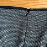 EXPRESS Grey Black Birdseye Gray Pencil Skirt Leather Piping Size 00 EUC Photo 4