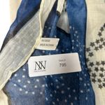 #795 Blue and White with Skull Print Scarf Photo 3