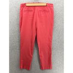 Mario Serrani  Italy Women's Pants Solid Pink Size 12 Faux Pockets Ankle Photo 1