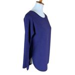 Eileen Fisher  Navy Blue Merino Wool Sweater Tunic Round‎ Neck Long Sleeve XS Photo 1