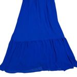 Chloe + Rene Maxi Dress Elastic Belted Waist, Ruffle Hem Photo 12