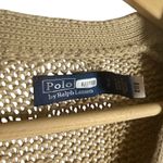 Ralph Lauren Polo  Tan Beige Linen Knit Button Front Cardigan Sweater Size Small Photo 5