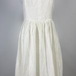 Farm Rio NWOT  Stretch Linen Blend Cami Maxi Dress Size S Classic Off White Photo 10