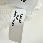 J.Crew Smocked Button Up Shirt Cotton Blend Voile Stretch White Preppy Small NWT Photo 5