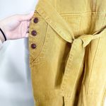 Alex Mill Womens Ollie Jumpsuit Sleeveless Cropped Denim Golden Khaki Medium NWT Brown Photo 5