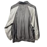 Vintage Atlantic Beach Women Silk Windbreaker M Gray White Animal Print Retro Size M Photo 1