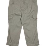 DKNY Vintage Y2K Light Green Capri Cargo Pants Size 10 Petite Photo 1