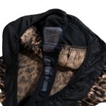 Good American NEW Sepia Leopard Faux Wrap Bodysuit Brown Black 1 or US Small Photo 8