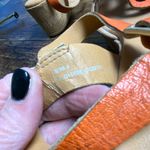 Kork-Ease Korks by  Sandals Orange Leather Platform Wedge Open Toe Buckle‎ Photo 5