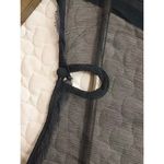 NWOT Women Black Embroidery Flowers Floral Silk Tops Size M Size M Photo 3