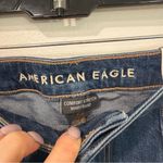 American Eagle  Mom Blue Super High Rise Cargo Jean 16/33W Short Photo 2