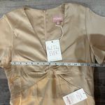 Show Me Your Mumu Rome Twist Gown in Champagne Luxe Satin Photo 5