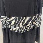 Perceptions  2 piece black gray & white top & coverup cardigan set size 22W Photo 5