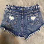 SheIn Elastic Blue Jean Shorts Photo 2