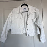 ZARA White  denim jacket Photo 0